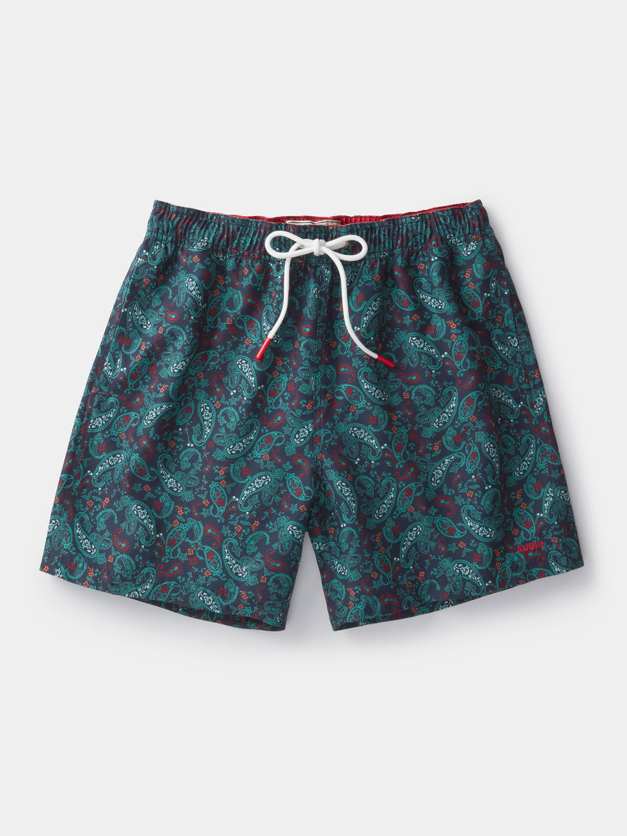 Adjustable Drawstring Swim Shorts Urban Classics Men's Paisley