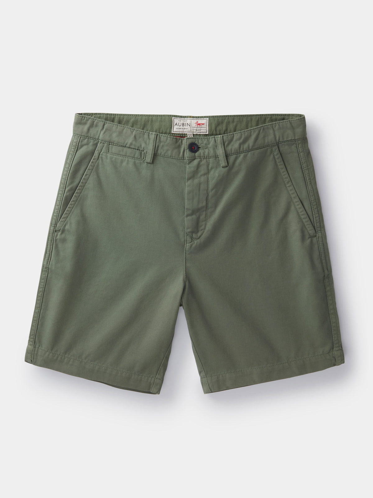 Aubin Washed Khaki Stamford Chino Short | Chino Short