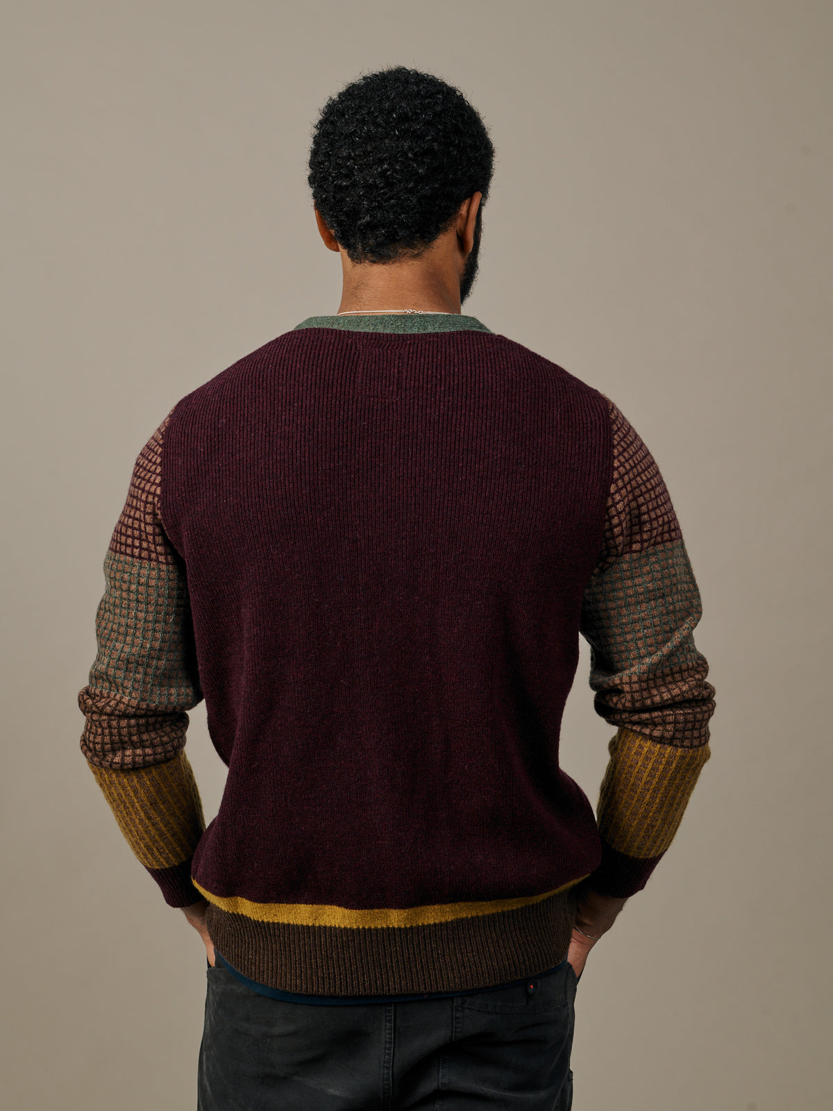 Aubin Claret Mix Trent Cardigan | Cardigan