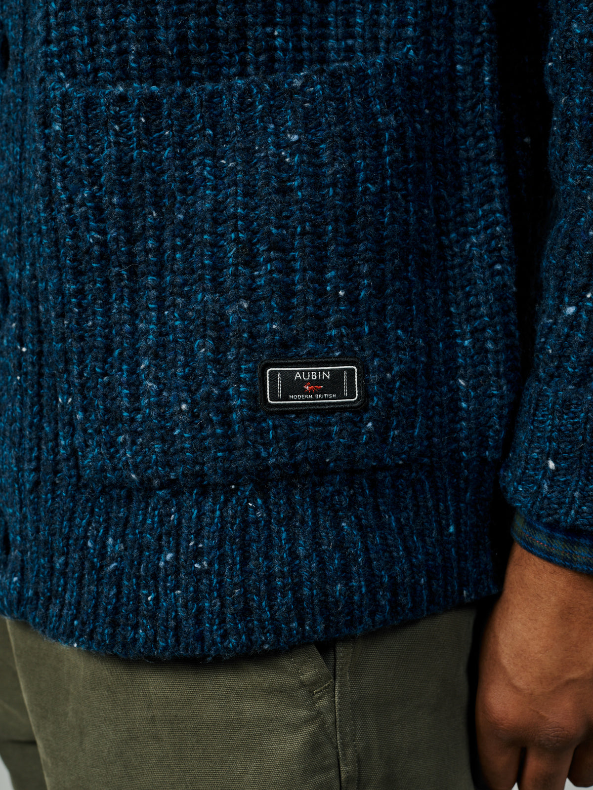 Aubin Indigo Helston Twist Cardigan | Cardigan