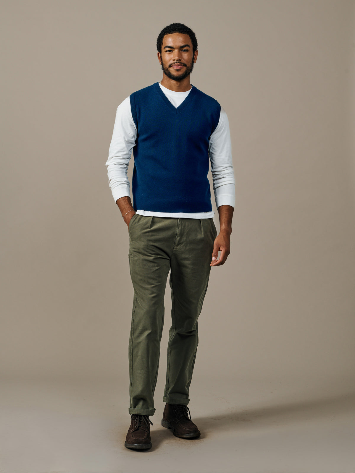 Aubin Navy Gadwell Formal Tank Top | Slipover