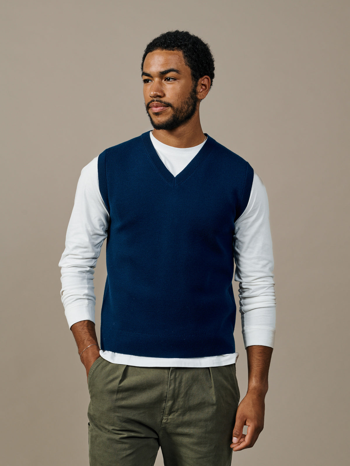 Aubin Navy Gadwell Formal Tank Top | Slipover