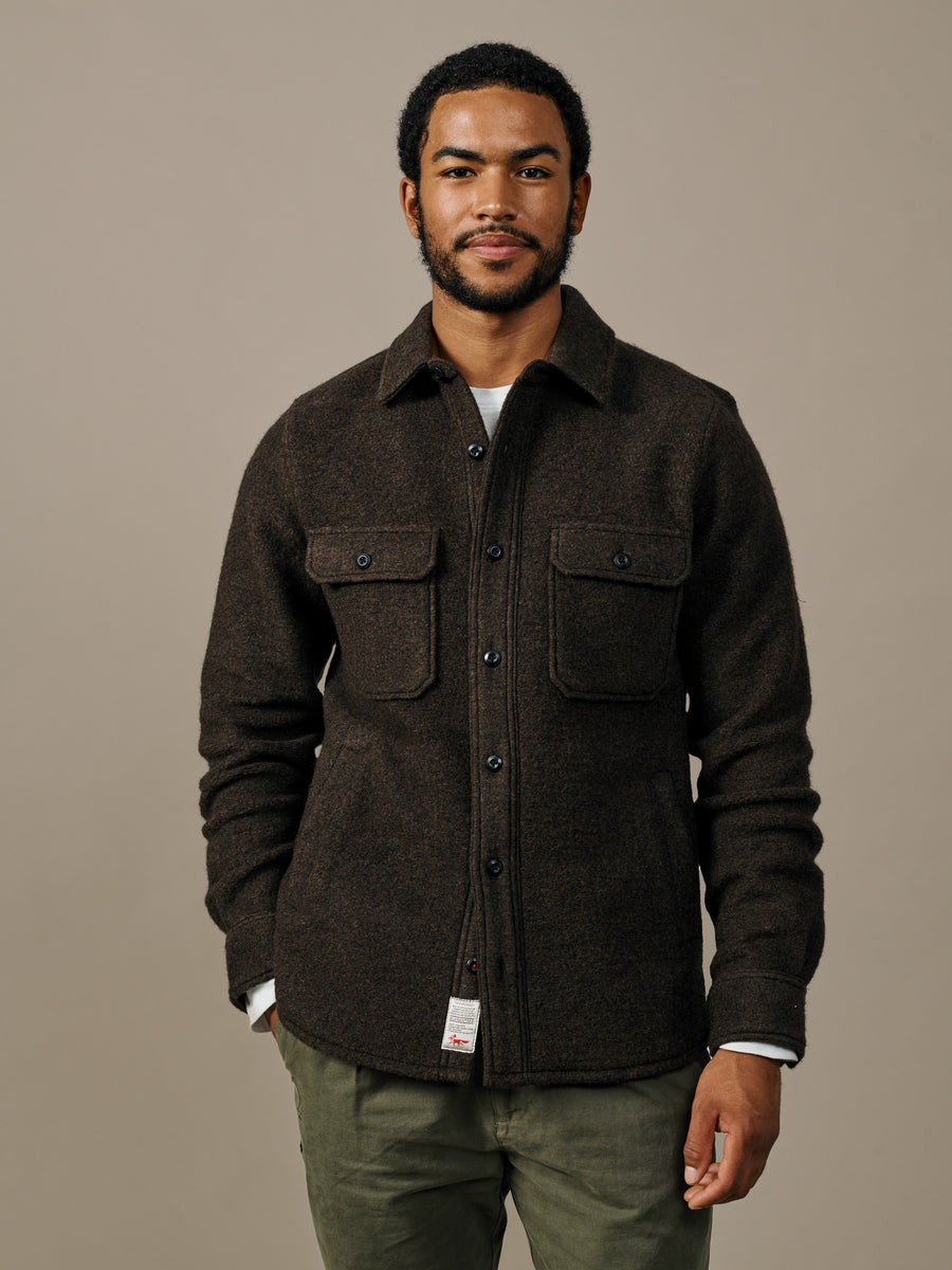 Kendale Boiled Wool Overshirt