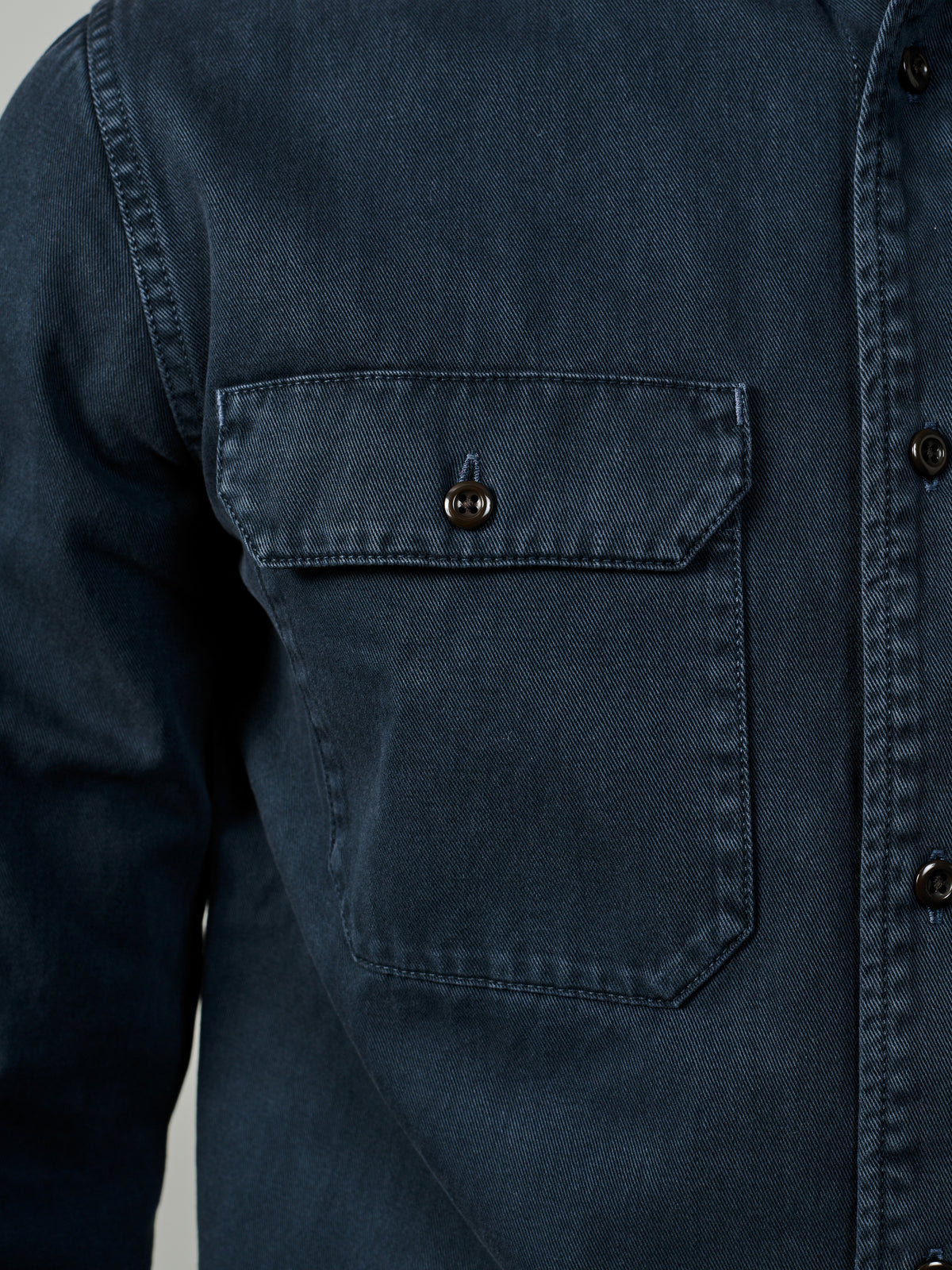 Aubin Navy Normanby Shirt | Overshirt