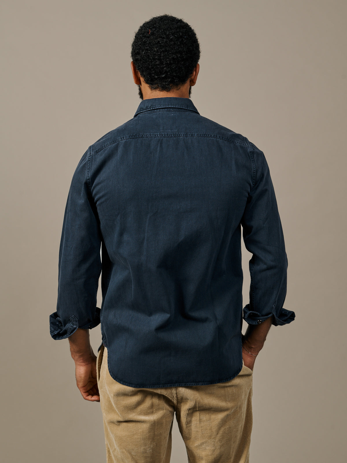 Aubin Navy Normanby Shirt | Overshirt