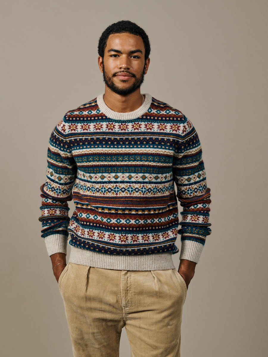Lindale Fairisle Crew Neck Jumper
