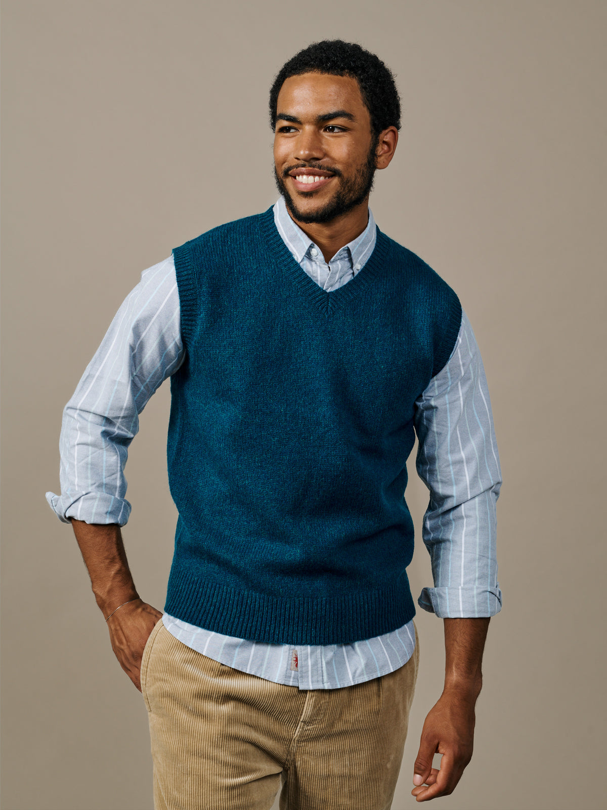 Aubin Peacock Ahberry Shetland Tank Top | Slipover