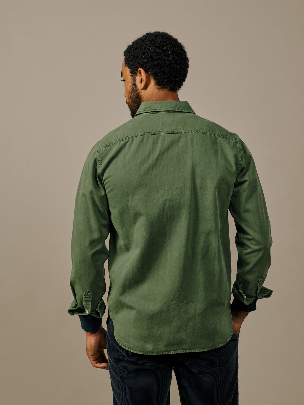 Aubin Dk Khaki Normanby Shirt | Overshirt