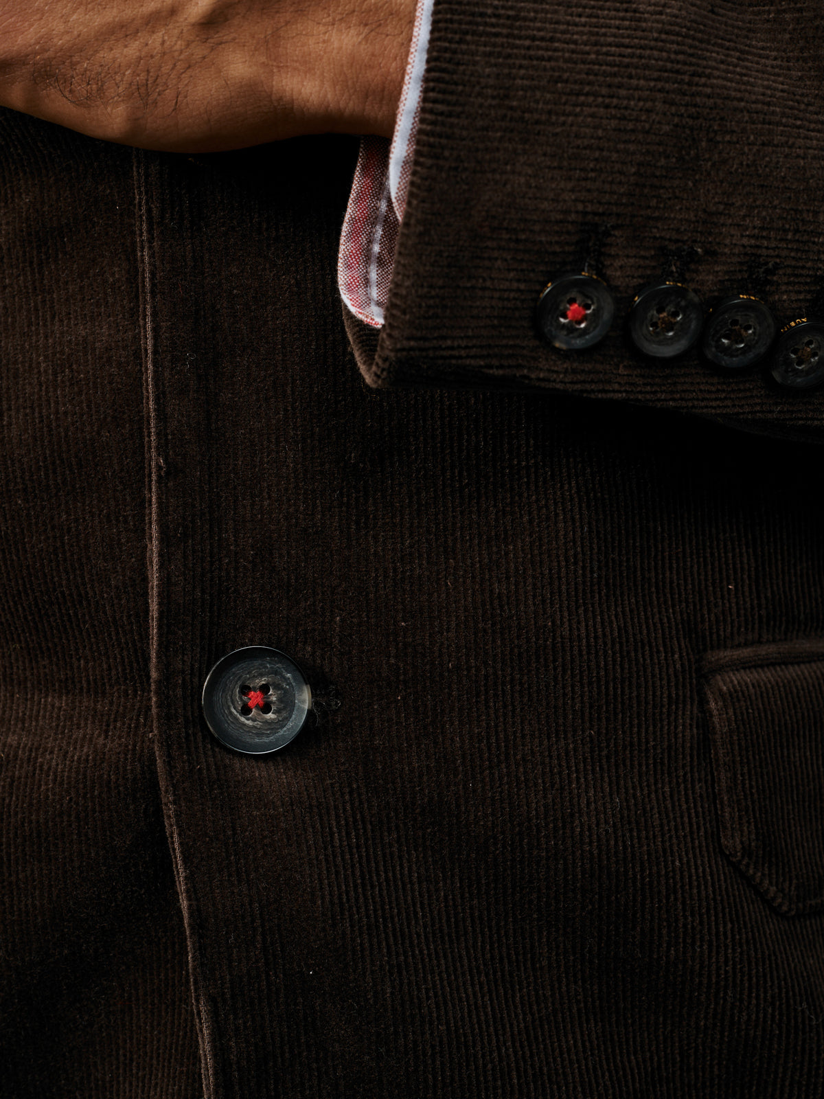 Aubin Dark Chocolate Marlborough Cord Suit Jacket | Cord Jacket