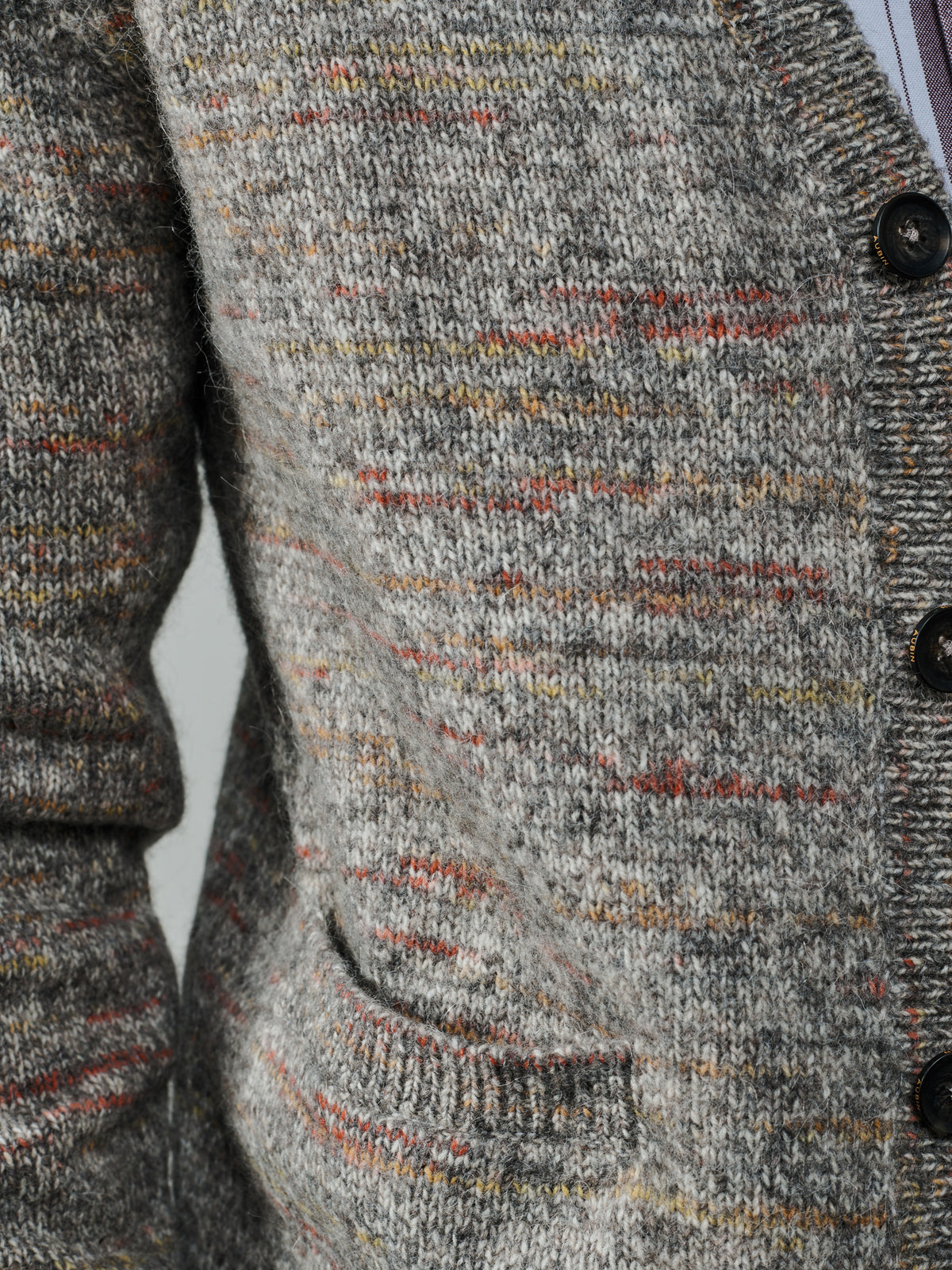 Aubin Grey Alveston Space Dyed Cardigan | Cardigan