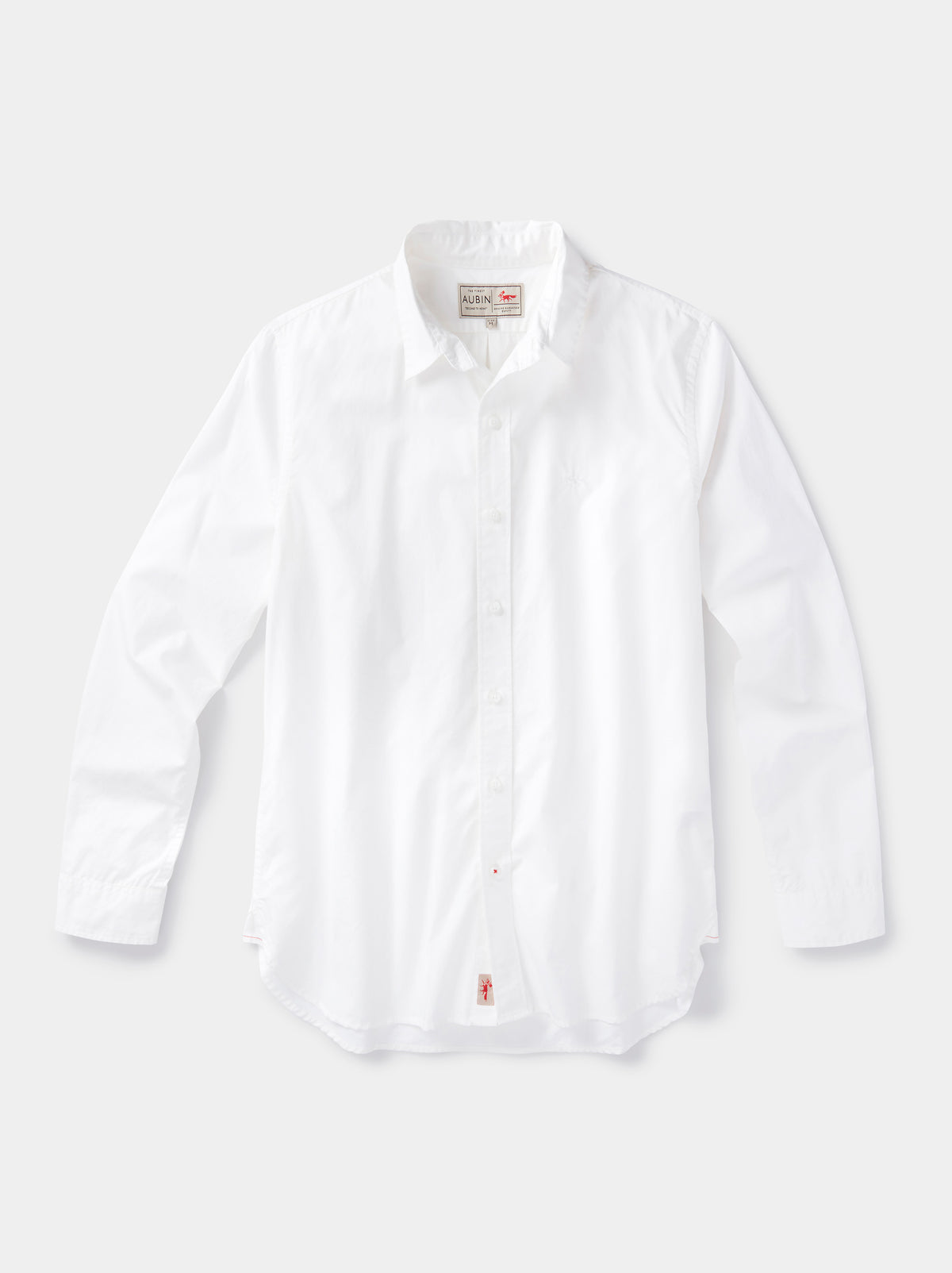 Aubin White Chase Poplin Shirt | Poplin Shirt