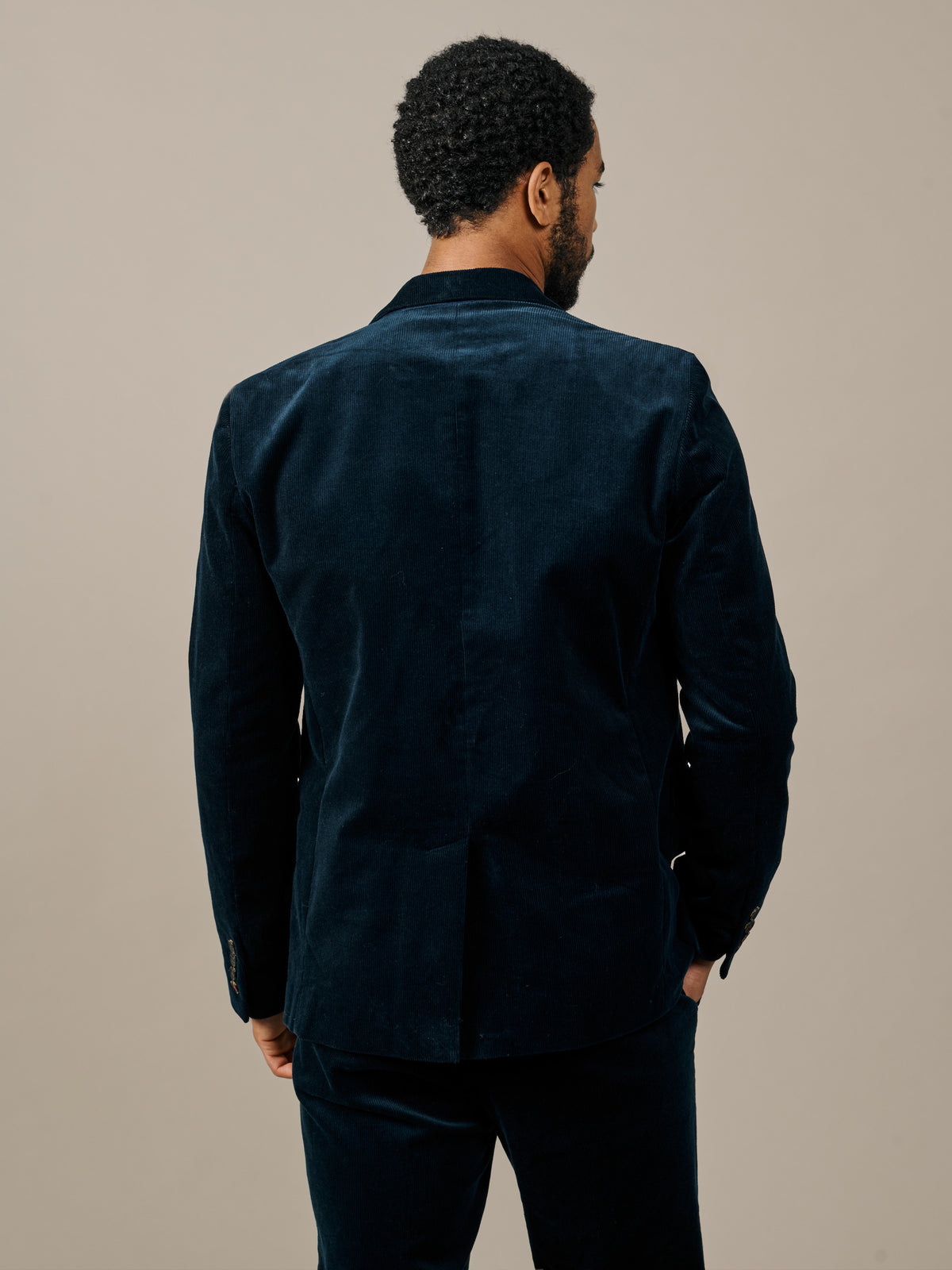 Aubin Navy Marlborough Cord Suit Jacket | Cord Jacket