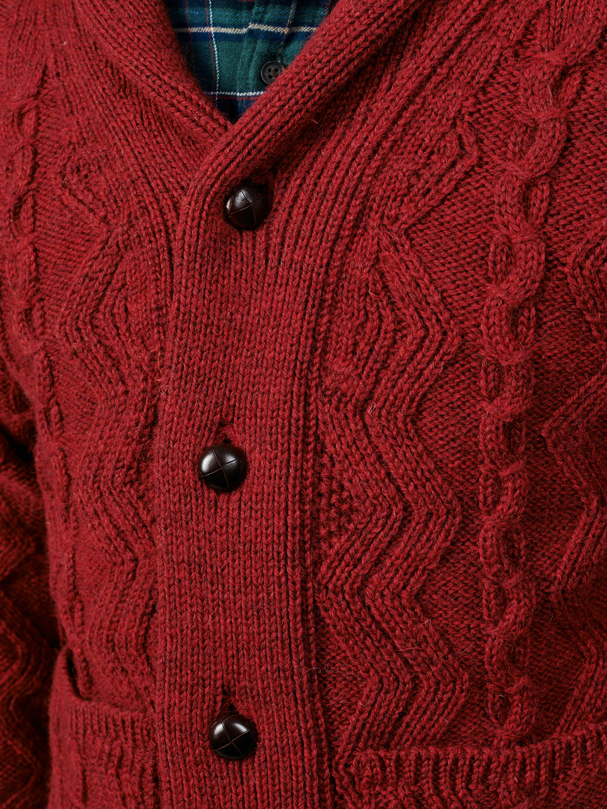 Aubin Red Clancy Shawl Collar Cardigan | Cardigan