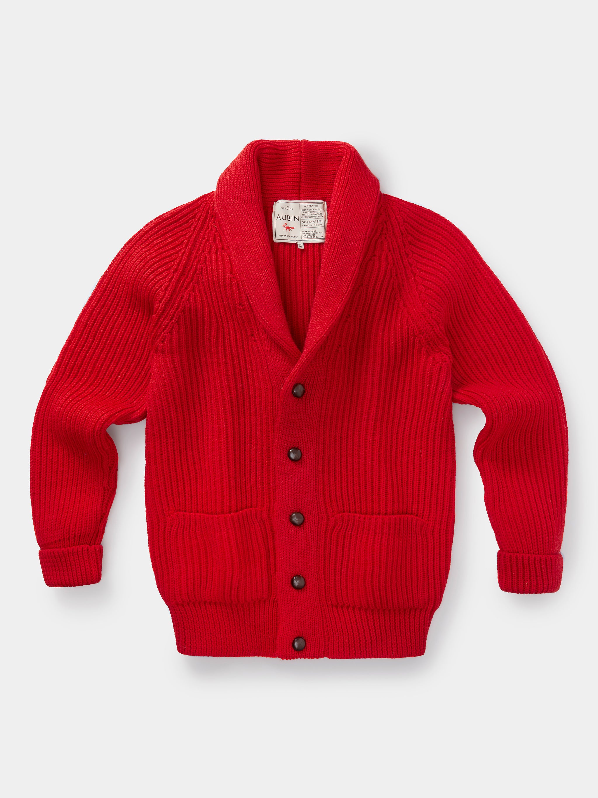 Red shawl cardigan top