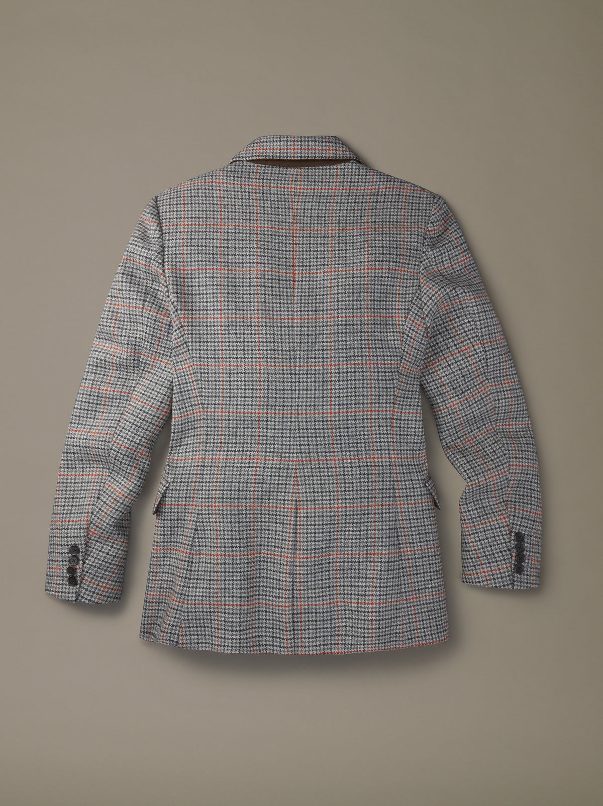 Aubin Windowpane Suit Jacket, back view