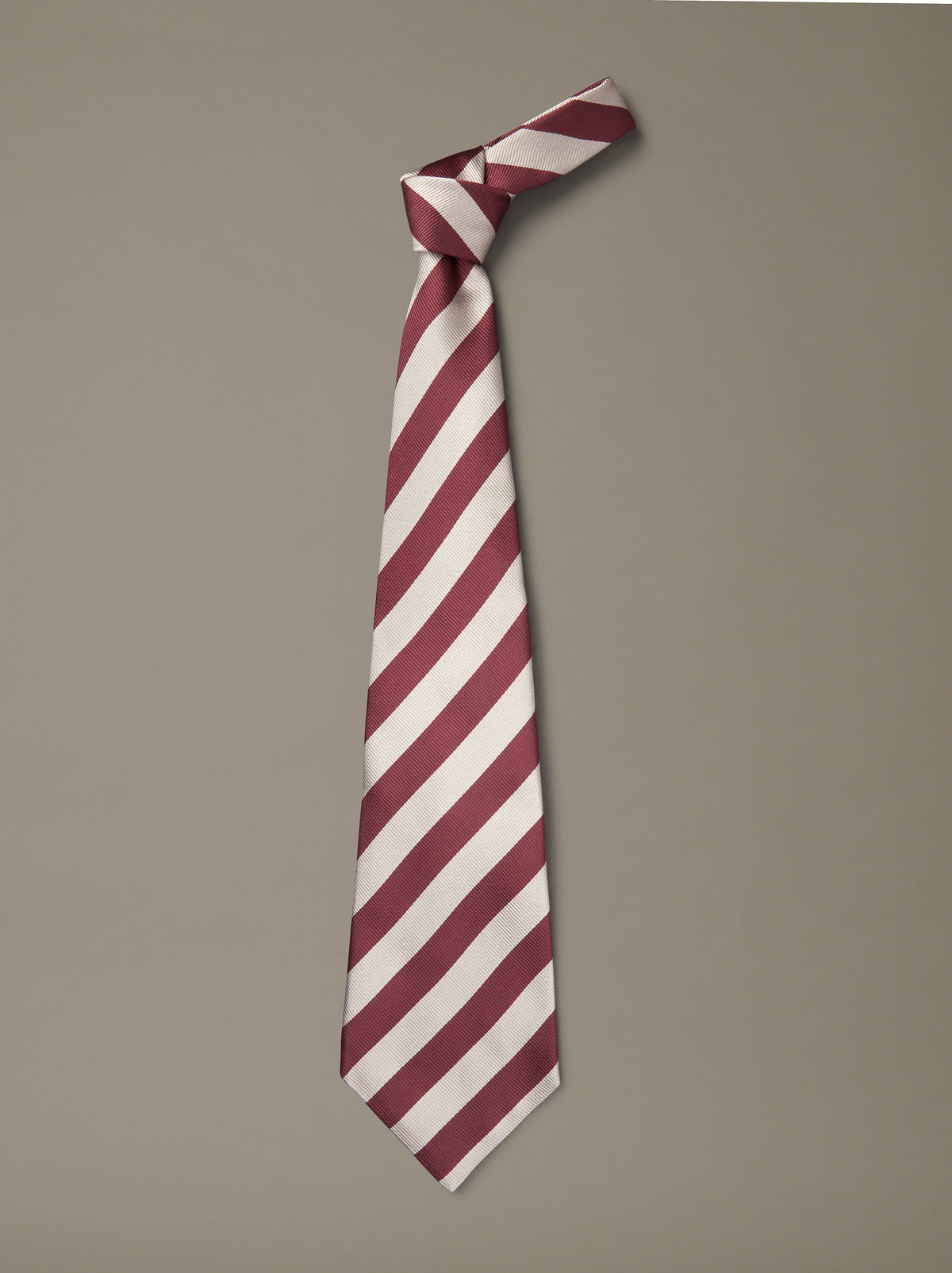 Aubin Club Stripe Silk Tie | Ties