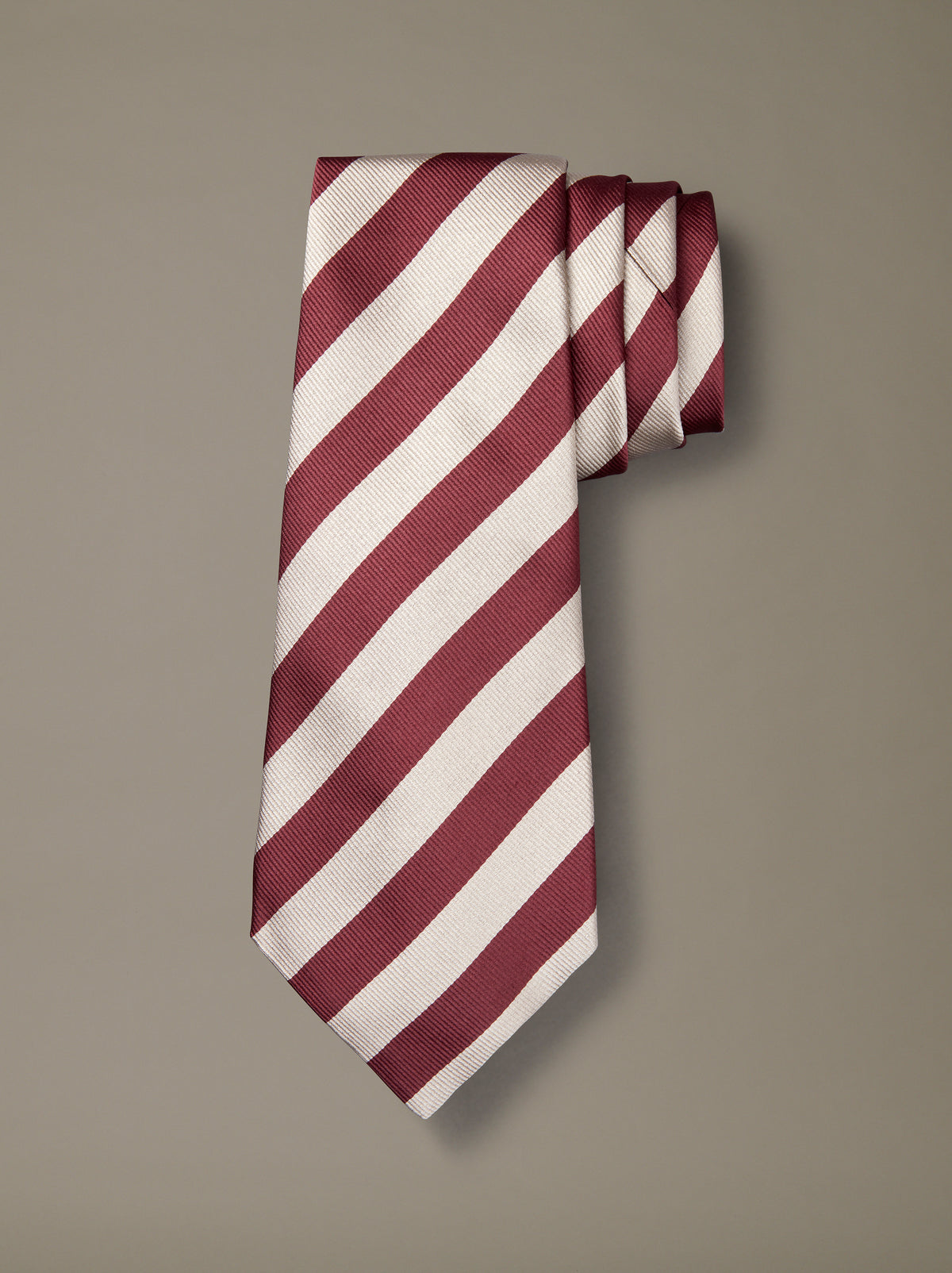 Aubin Club Stripe Silk Tie | Ties
