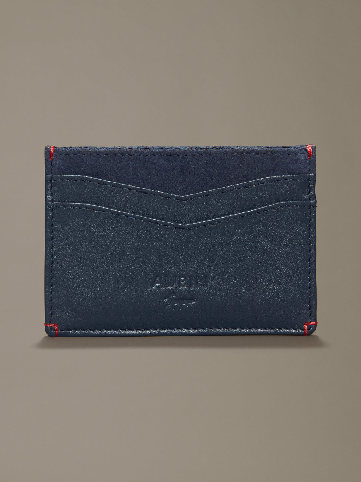 Aubin Navy Abney Leather Cardholder | Accessories