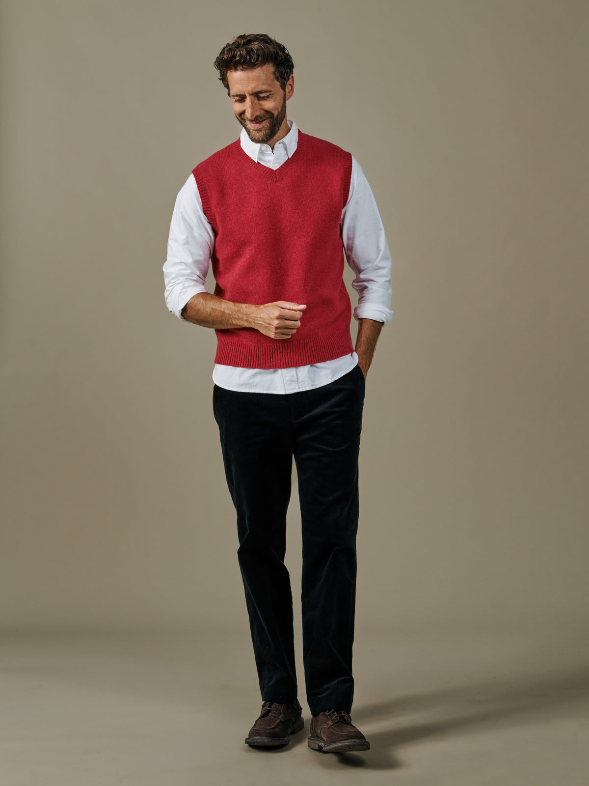 Aubin Rouge Ahberry Shetland Tank Top | Slipover