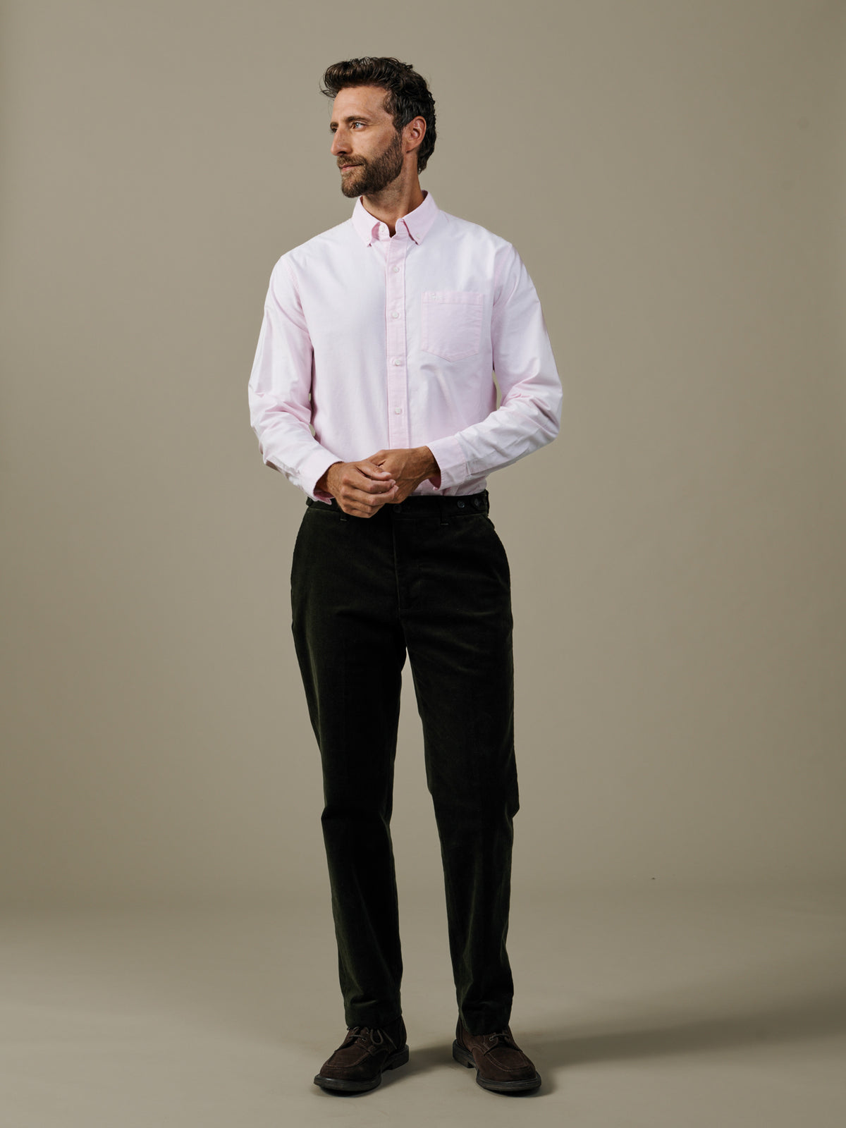 Aubin Pink Aldridge Oxford Button Down Shirt | Oxford Shirt