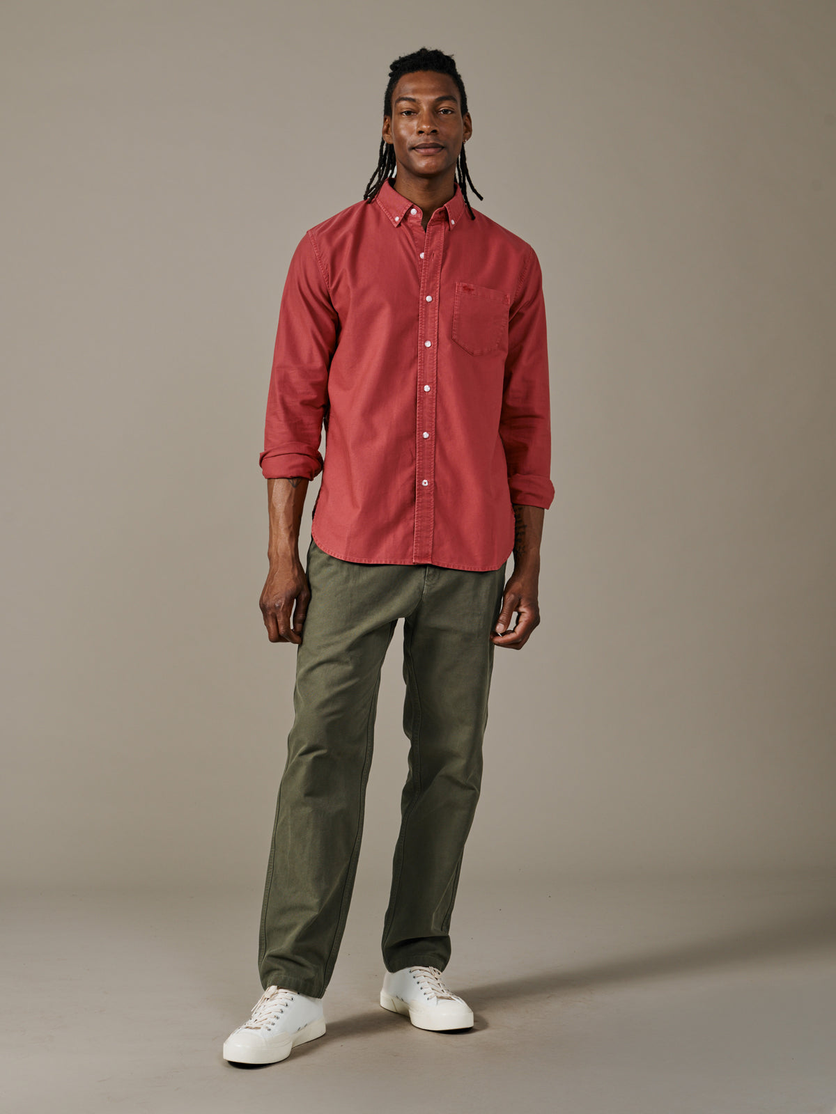 Aubin Rouge Aldridge Oxford Button Down Shirt | Oxford Shirt