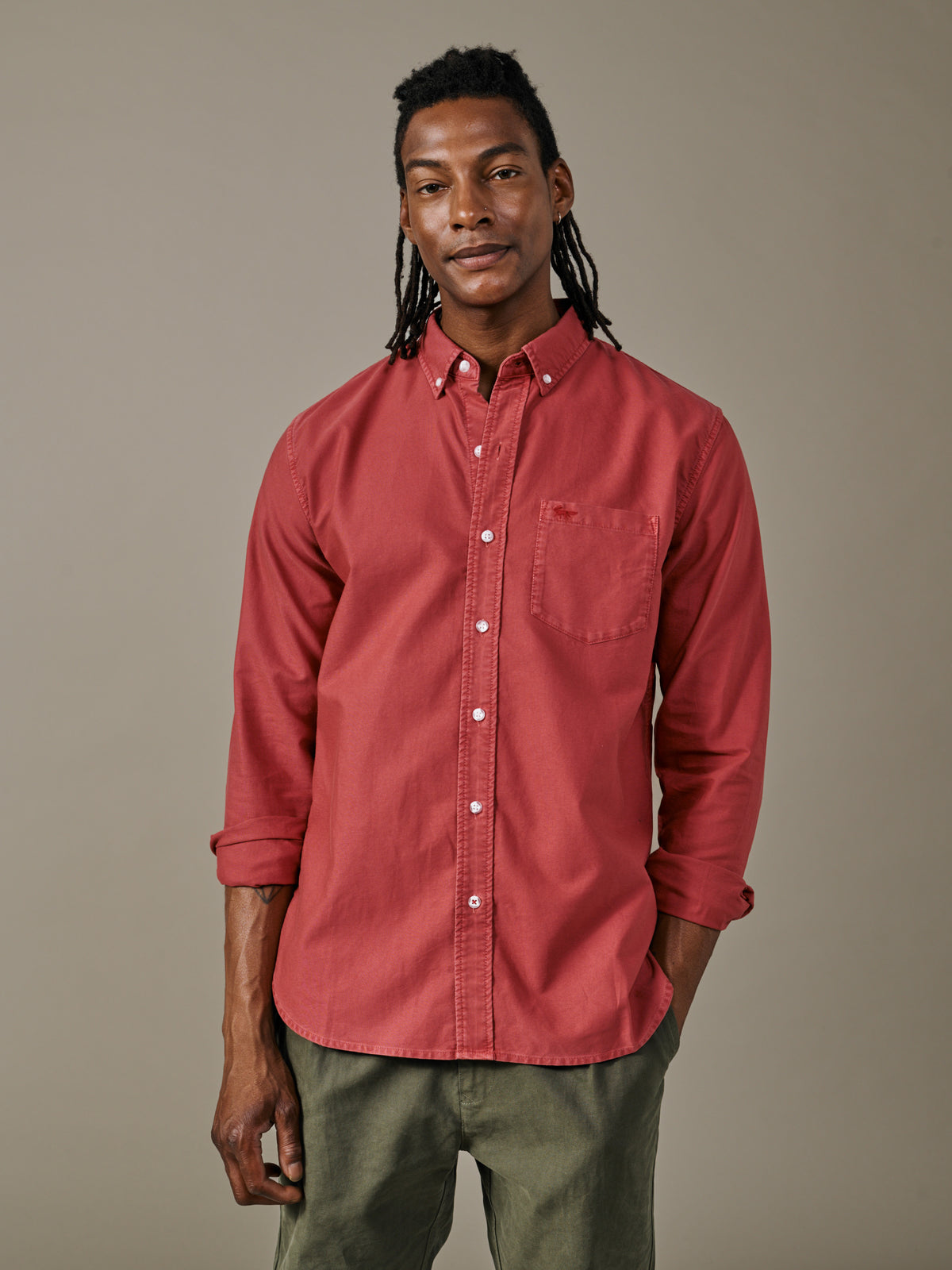 Aubin Rouge Aldridge Oxford Button Down Shirt | Oxford Shirt