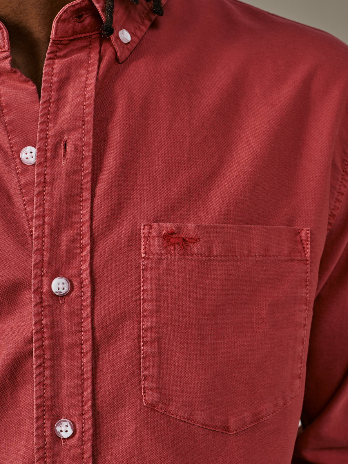 Aubin Rouge Aldridge Oxford Button Down Shirt | Oxford Shirt