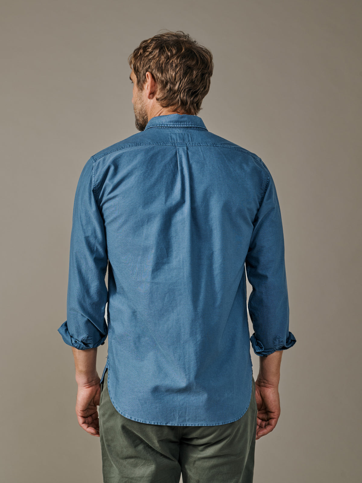 Aubin Workwear Blue Aldridge Oxford Button Down Shirt | Oxford Shirt