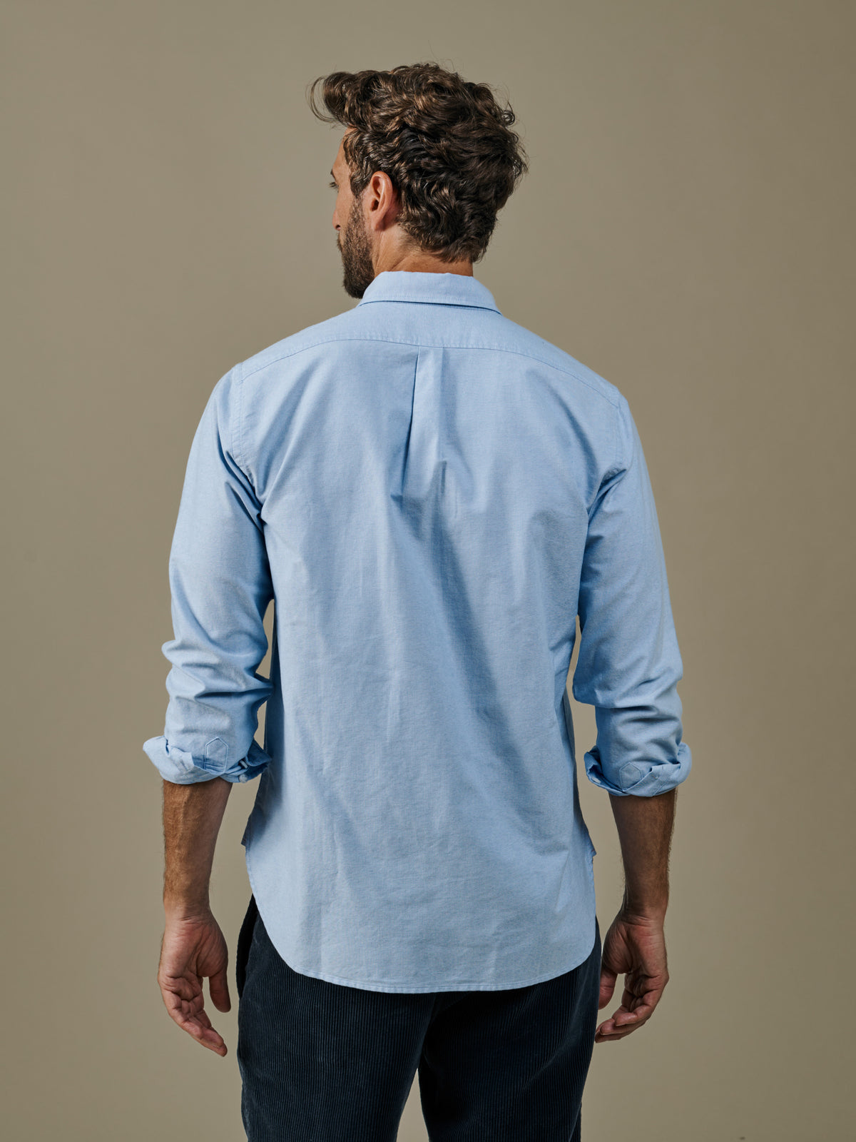 Aubin Pale Blue Alder Oxford Shirt | Oxford Shirt