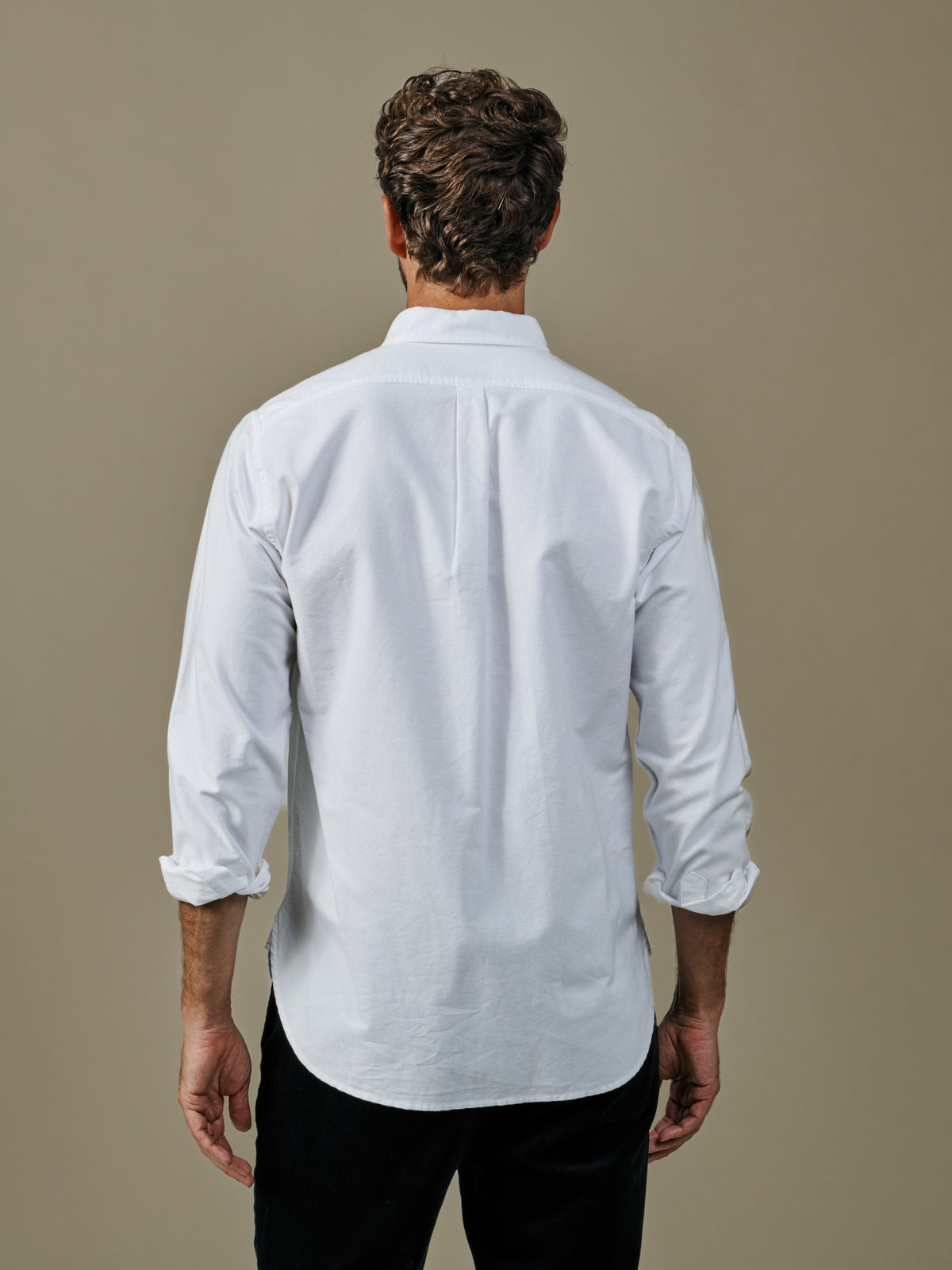 Aubin White Alder Oxford Shirt | Oxford Shirt