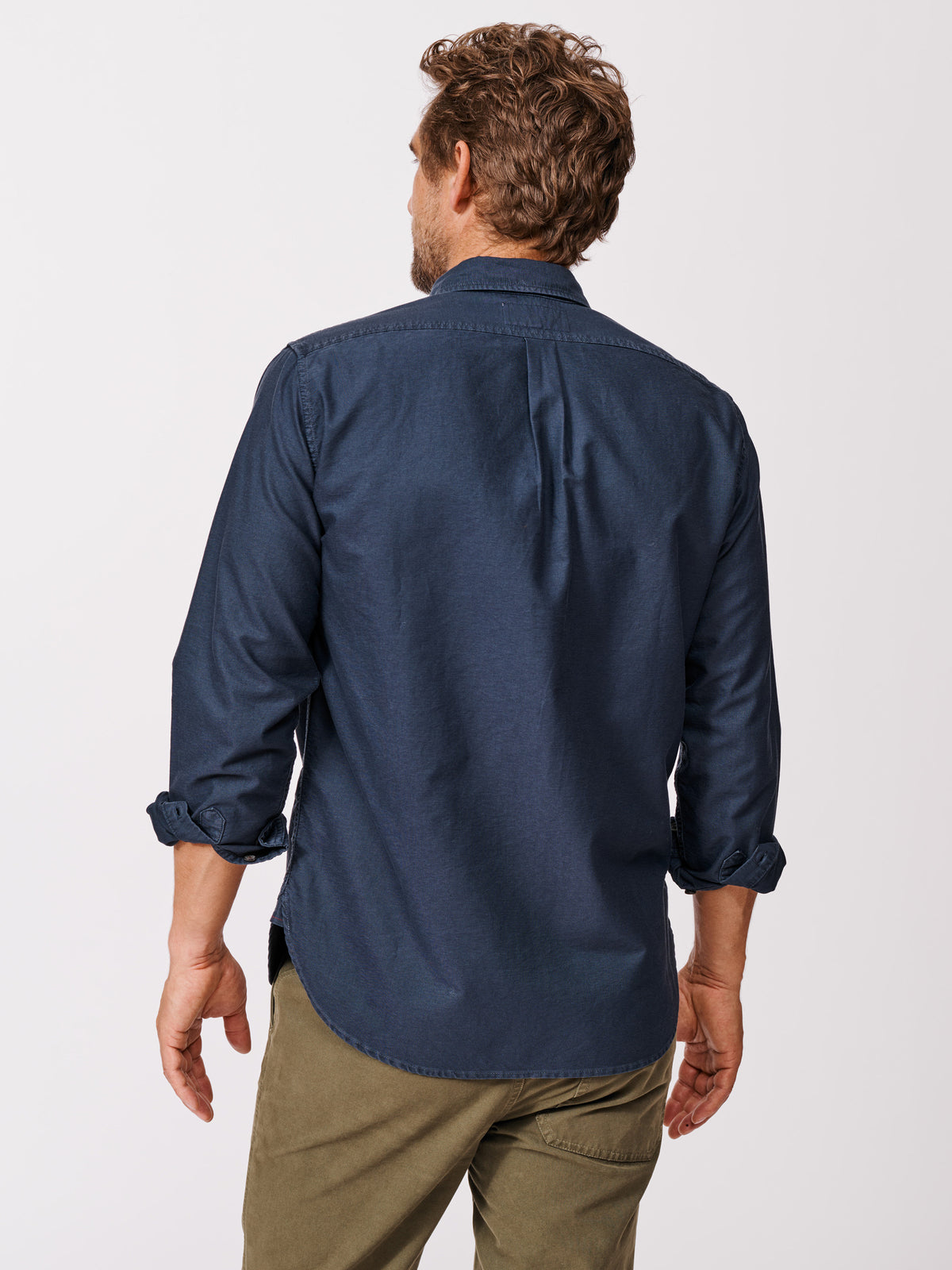 Aubin Navy Aldridge Oxford Button Down Shirt | Oxford Shirt