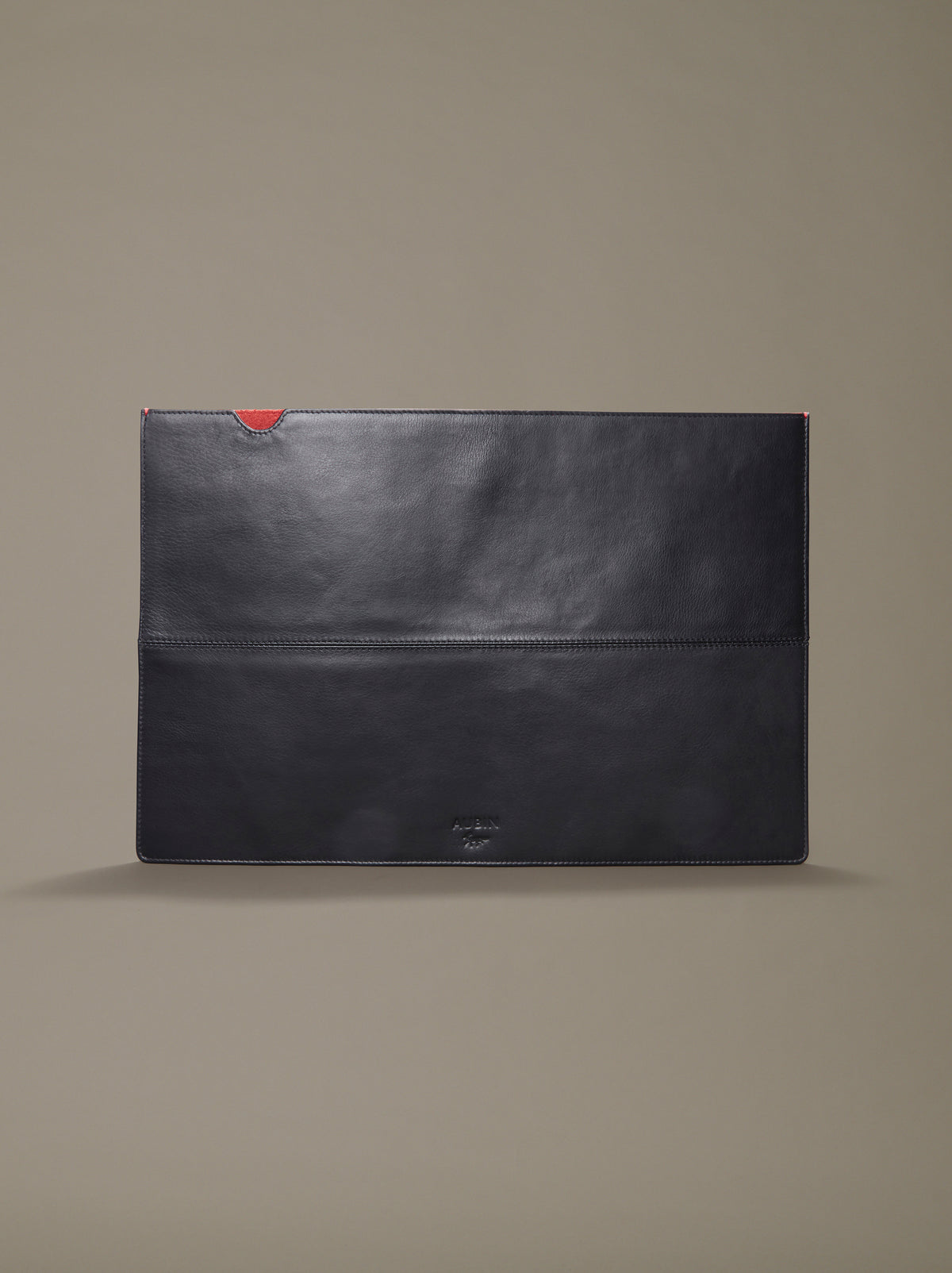 Aubin Black/Oxblood Alma Laptop Sleeve | Accessories