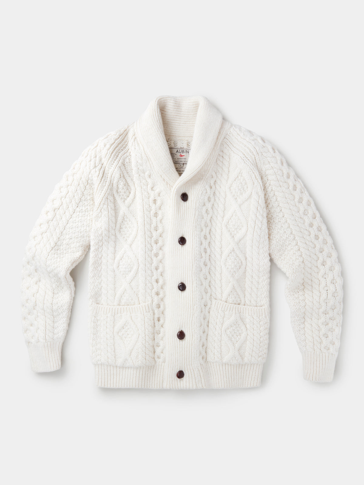Aubin Ecru Aran Cardigan | Cardigan