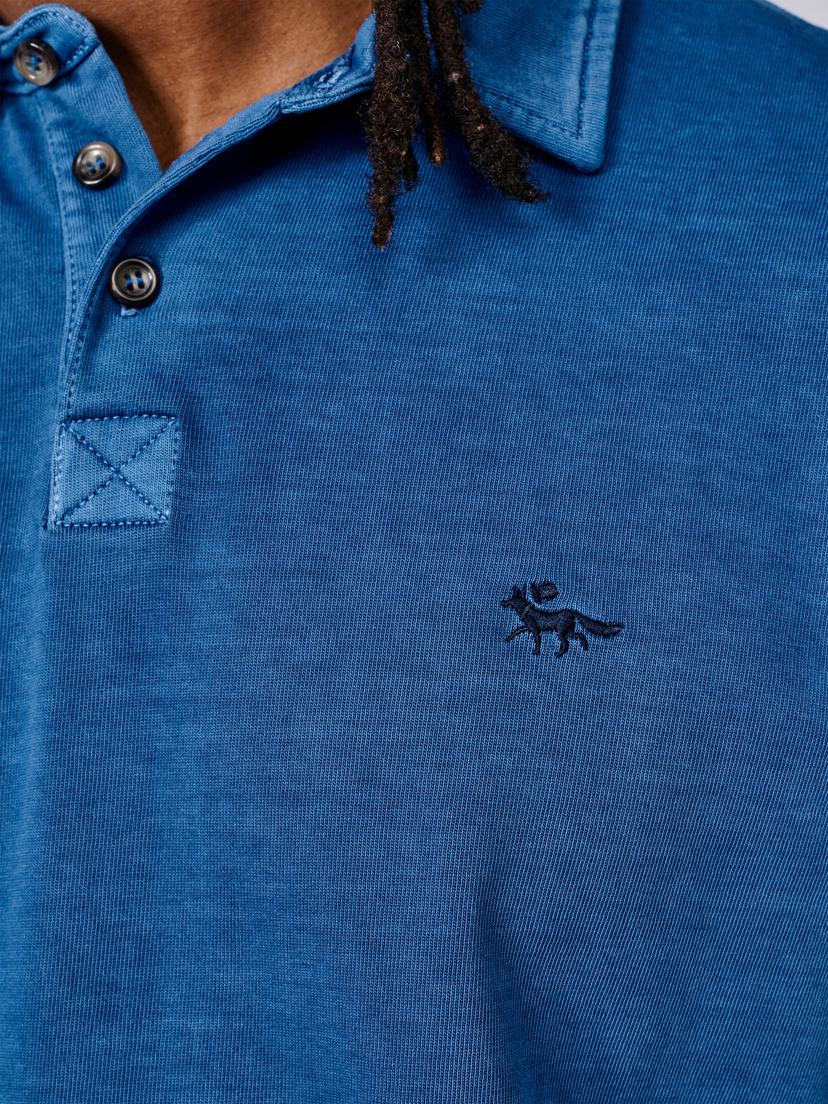Aubin Cobalt Arkwright Heavyweight Jersey Polo | Polo Shirts