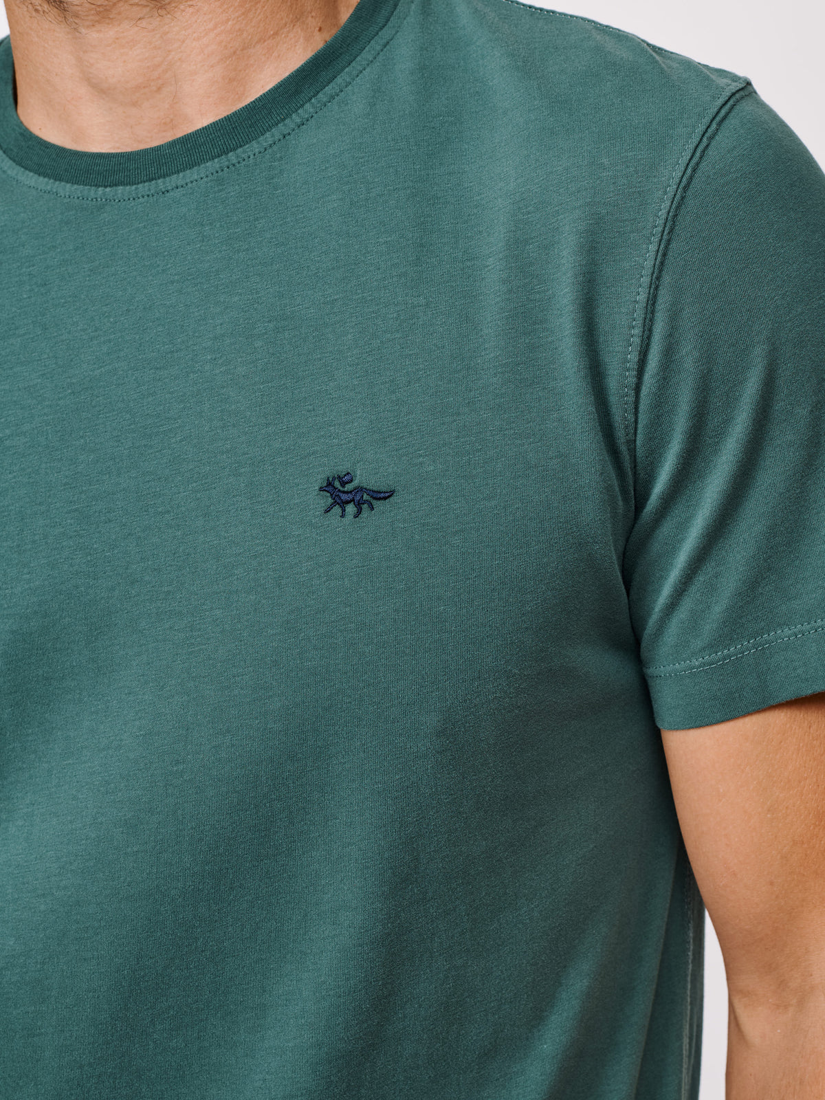 Aubin Dark Khaki Aubin Organic Cotton T-Shirt | Classic Tee