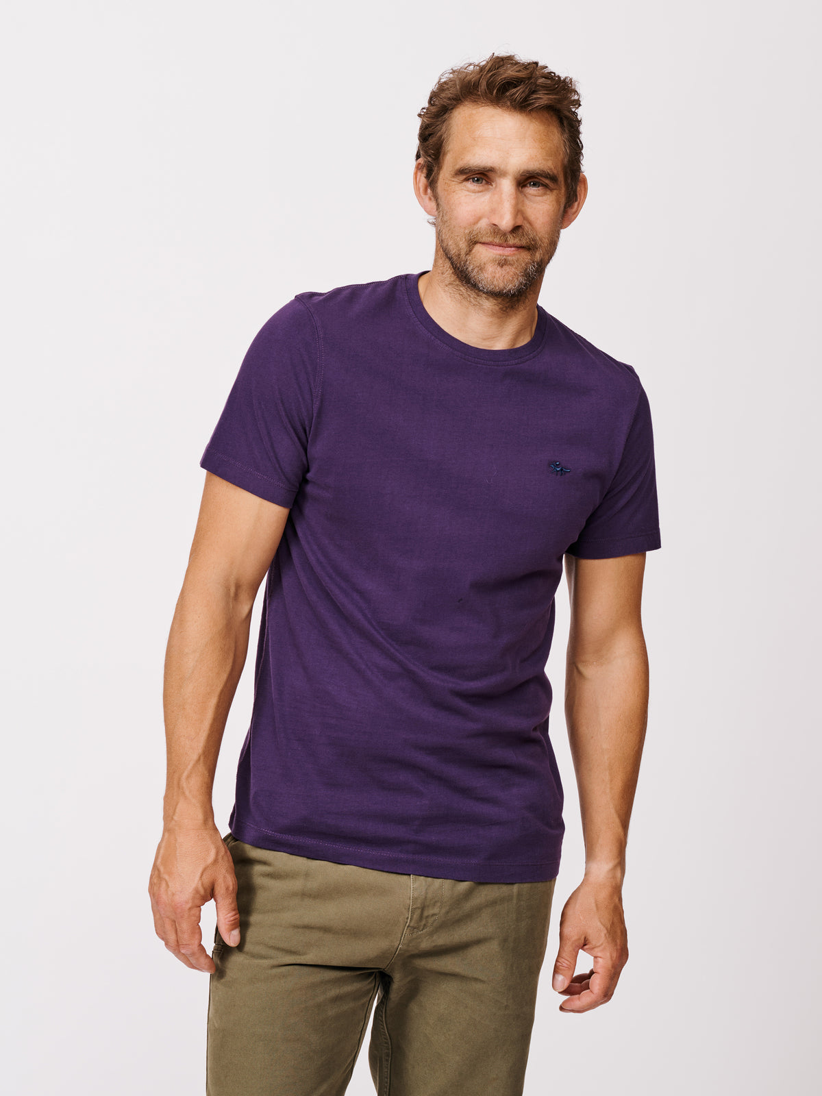 Aubin Purple Aubin Organic Cotton T-Shirt | Classic Tee