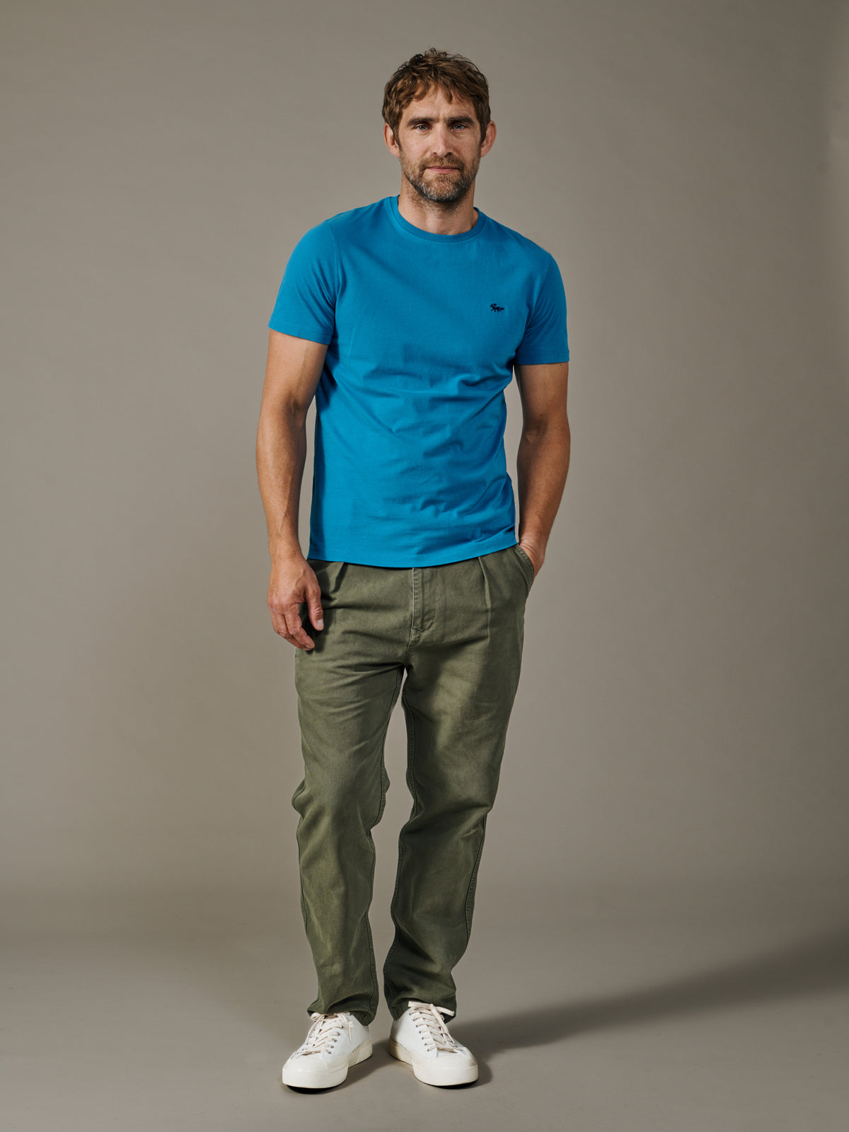 Aubin Cobalt Aubin Organic Cotton T-Shirt | Classic Tee
