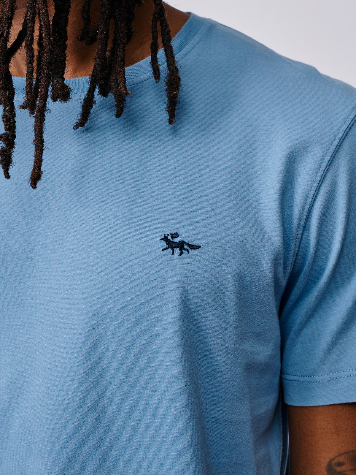 Aubin China Blue Aubin Organic Cotton T-Shirt | Classic Tee