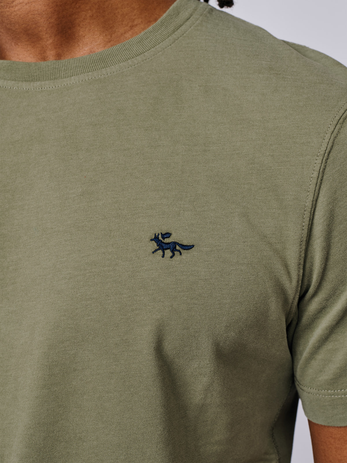 Aubin Light Khaki Aubin Organic Cotton T-Shirt | Classic Tee