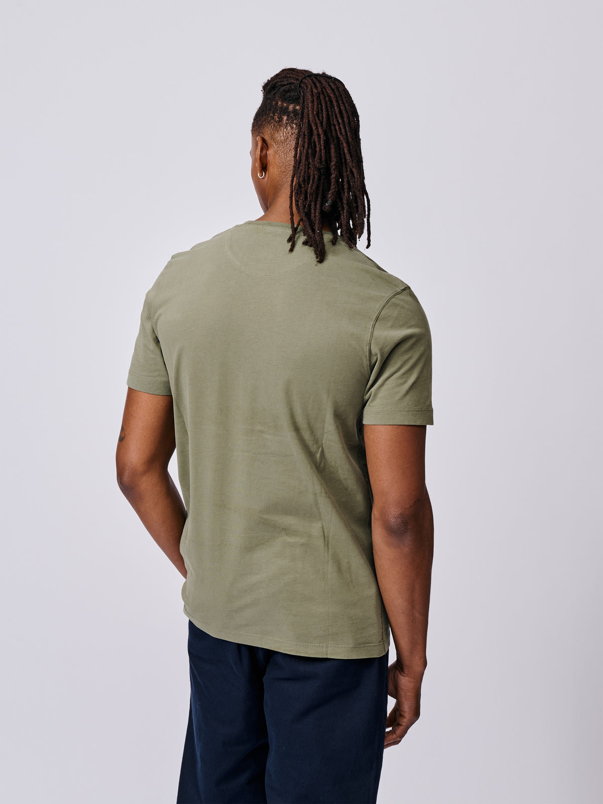 Aubin Light Khaki Aubin Organic Cotton T-Shirt | Classic Tee