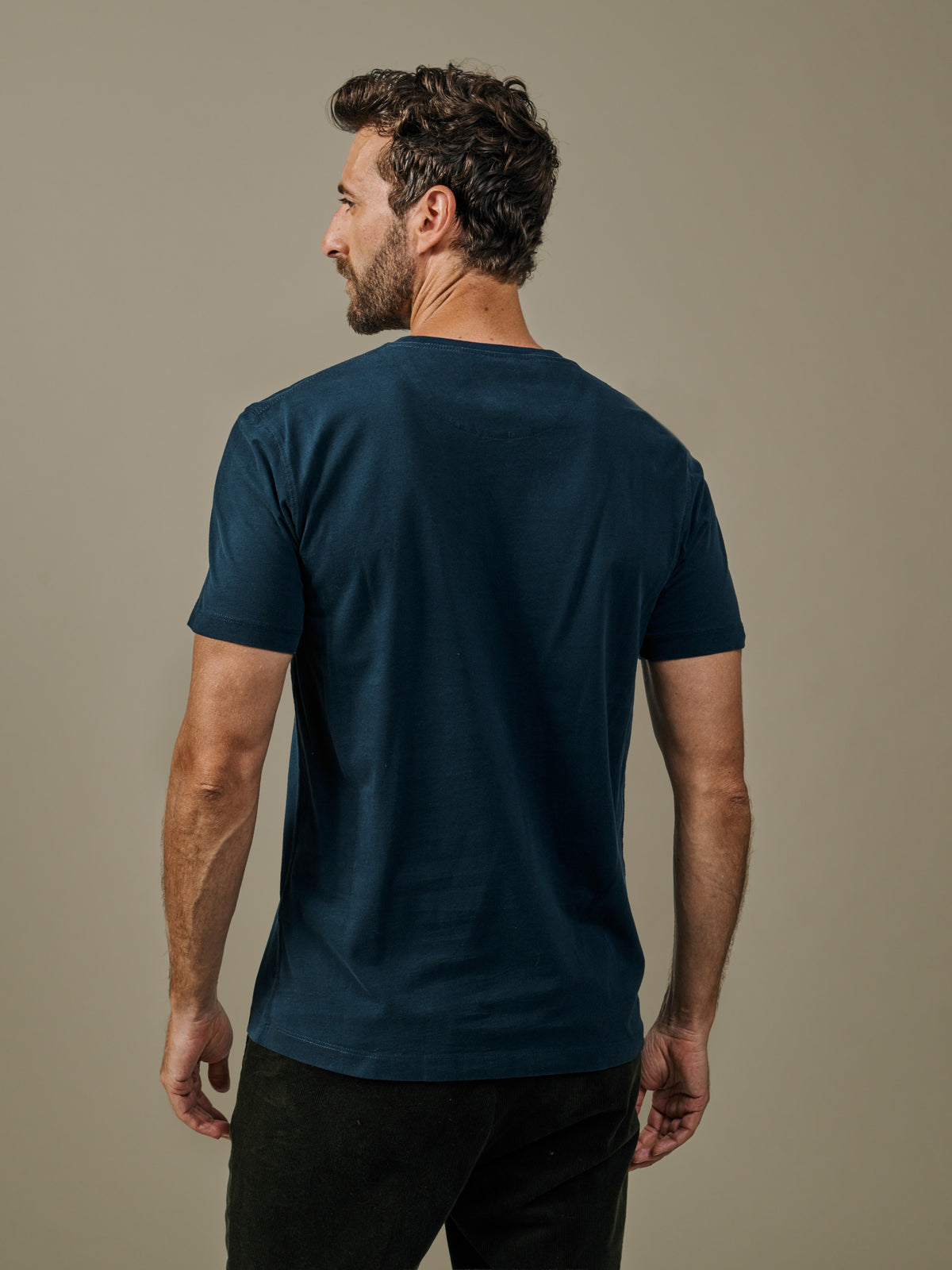 Aubin Navy Aubin Organic Cotton T-Shirt | Classic Tee
