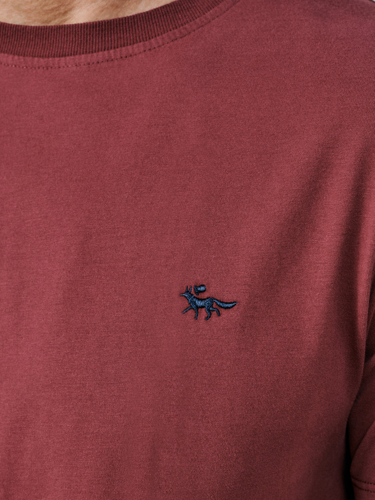 Aubin Oxblood Aubin Organic Cotton T-Shirt | Classic Tee