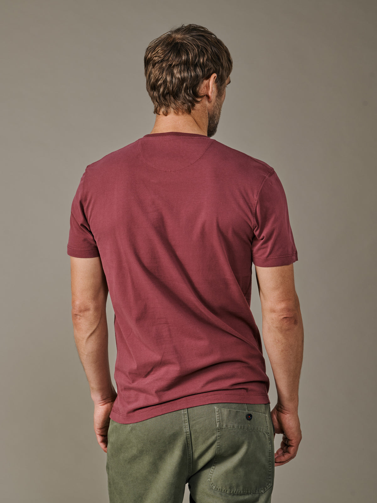 Aubin Oxblood Aubin Organic Cotton T-Shirt | Classic Tee
