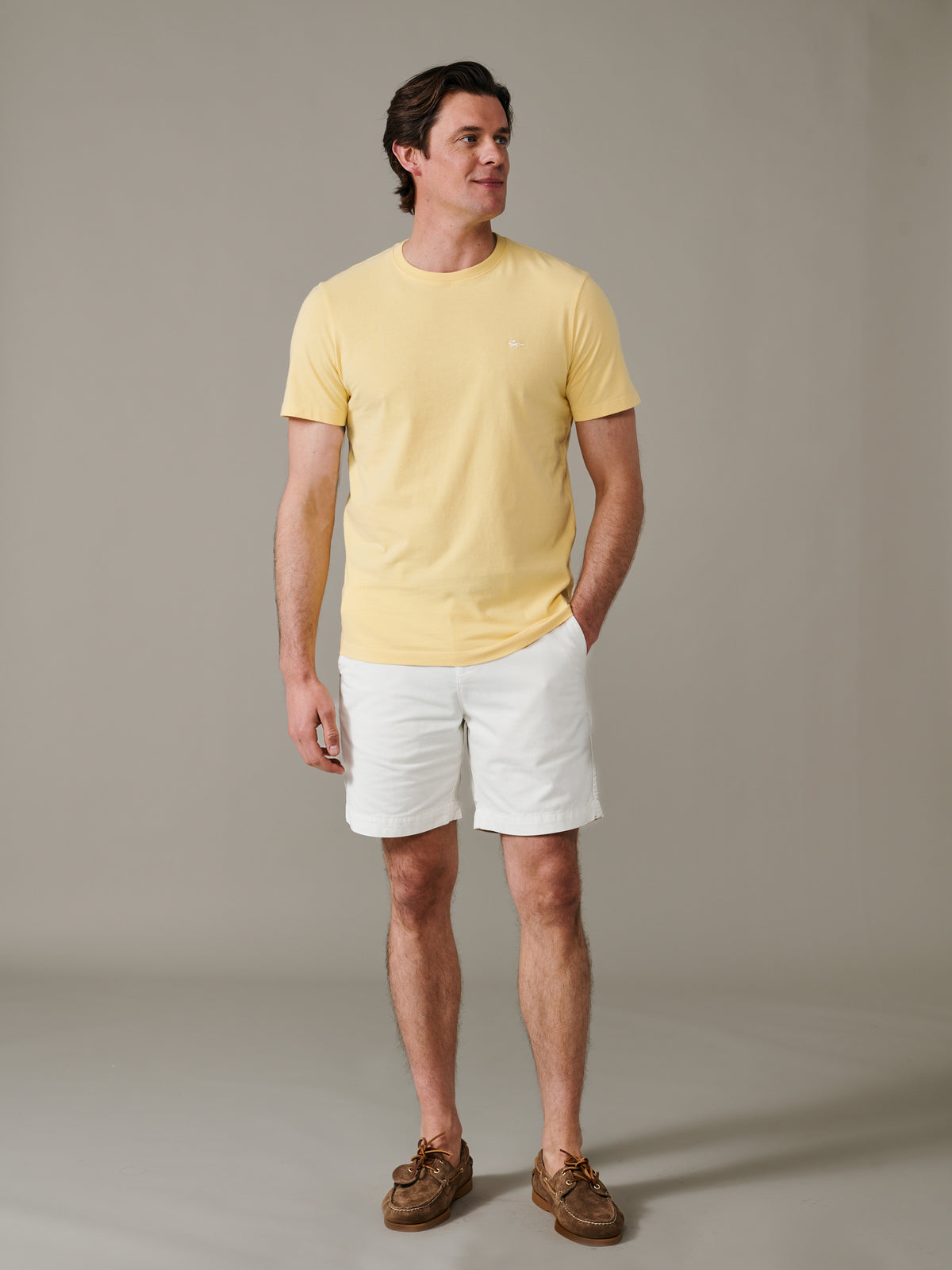 Aubin Yellow Aubin Organic Cotton T-Shirt | Classic Tee