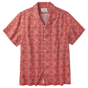 Abbey Cuban Collar Short Sleeved Shirt