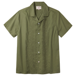 Abbey Cuban Collar Short Sleeved Shirt