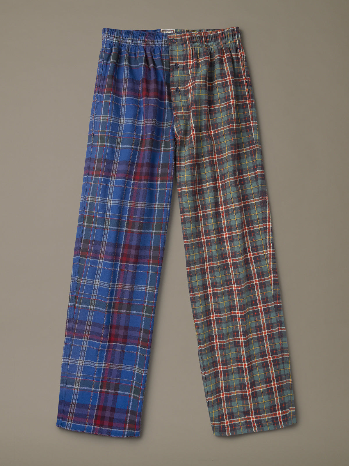 Aubin Checked Patchwork Aberford Flannel PJ Set | Loungewear