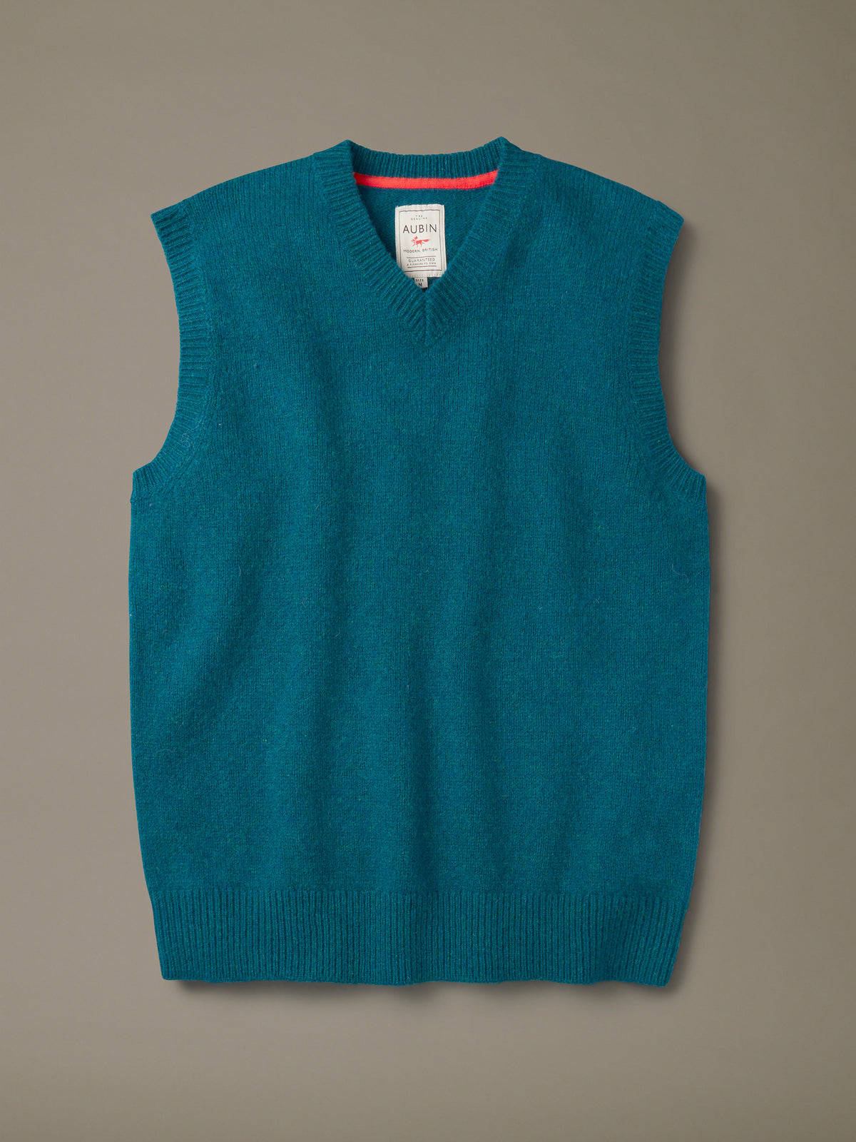Aubin Ahberry Shetland Tank Top in Peacock, flat lay, front