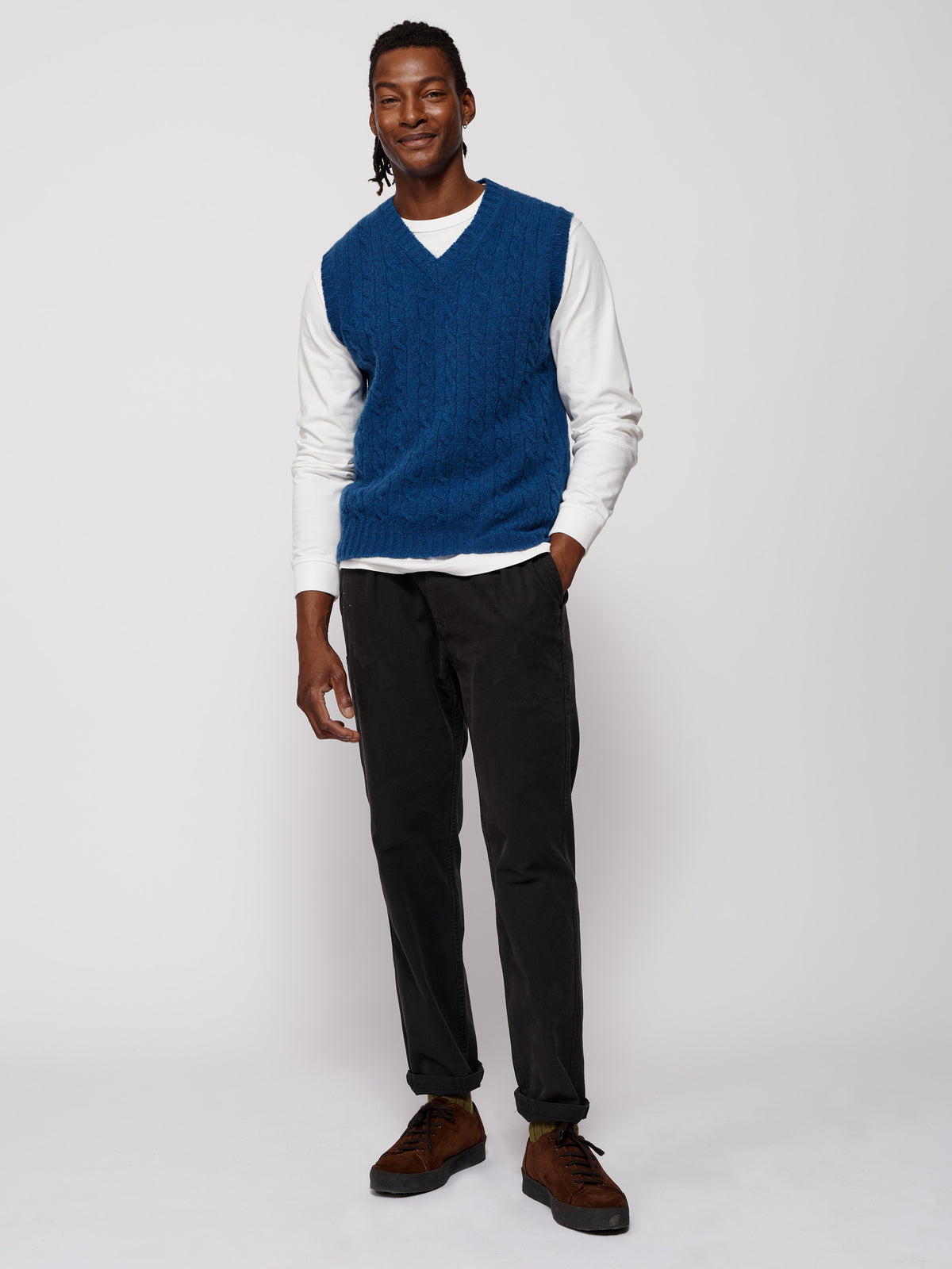 Aubin Cornflower Allomont Tank Top | Slipover