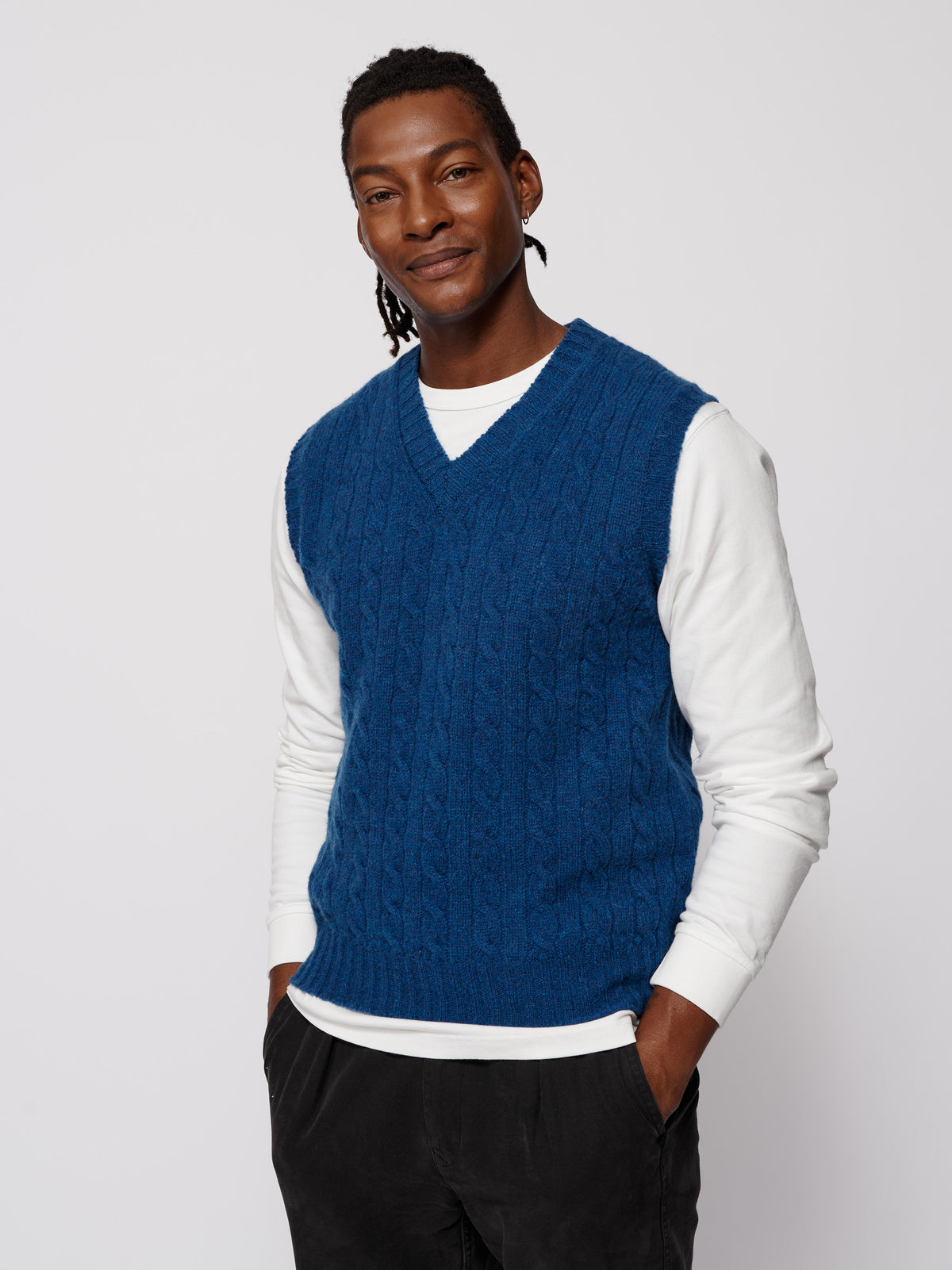 Aubin Allomont Tank Top in Cornflower, front view